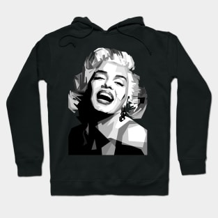 Black and White Marylin Monroe celeb poster Hoodie